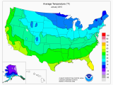 California Average Temperature Map Climate Prediction Center Monitoring and Data United States One