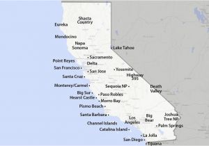 California Lighthouse Map Maps Of California Created for Visitors and Travelers