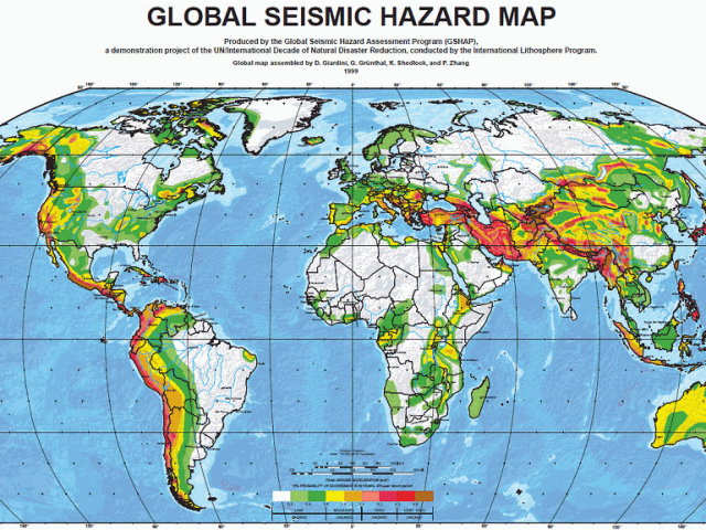 California Seismic Hazard Map Major Earthquake Zones Worldwide ...