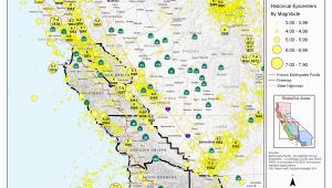 California Seismic Zone Map California Earthquake History Map New Earthquake Hazard Map Epic