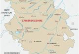 Cambridge On the Map Of England Vector Map County Cambridgeshire Stock Photos Vector Map County