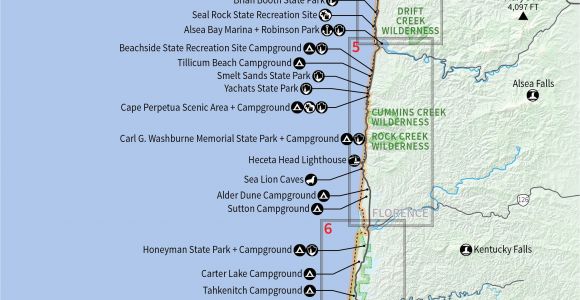 Camping oregon Coast Map northern California southern oregon Map Reference 10 Beautiful