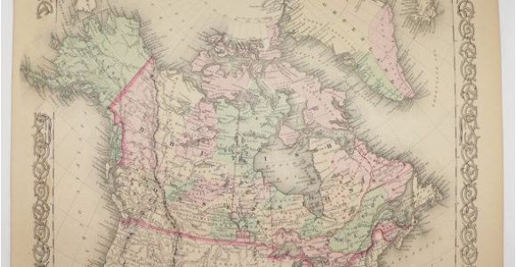 Canada Map Office Dominion Of Canada Map 1881 Colton Map Historical Map Of