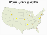 Canada Post Map Of Postal Codes Plotting Markers On A Map at Zip Code Locations Using Gmap or