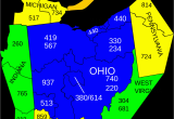 Canada Postal Code Map Ontario area Codes 234 and 330 Wikipedia