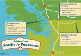 Canada Us Border Crossing Map Seattle to Vancouver Canadian Border Crossing