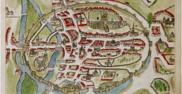 Canterbury England Map A Historic Map Of Canterbury by Anonymous British Library