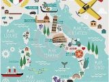 Cartoon Map Of Italy Cartoon Map Of Italy Printable Italian Tidbits In 2019 Italy