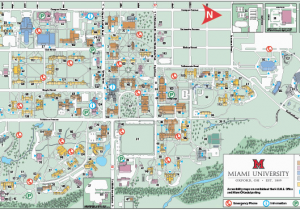 Central Michigan Campus Map Oxford Campus Maps Miami University