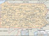 Central Ohio County Map State and County Maps Of Pennsylvania