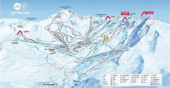 Cervinia Italy Map Val Thorens Piste Map 2019 Ski Europe Winter Ski Vacation Deals