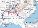 Civil War Battles In Georgia Map Western theater Of the American Civil War Wikipedia