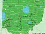 Cleveland Ohio area Map Map Of Usda Hardiness Zones for Ohio