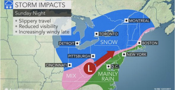 Cleveland Ohio Weather Map Snow Christmas Eve Could Make for Slippery Travel Conditions In