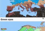 Color In Europe Map Europe by Hair Eye Color History Historical Maps