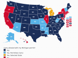 Colorado Concealed Carry Reciprocity Map Michigan Concealed Carry Gun Laws Uscca Ccw Reciprocity Map Last