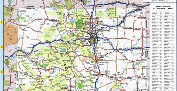 Colorado Driving Map Us Counties Visited Map Valid Colorado County Map with Roads Fresh