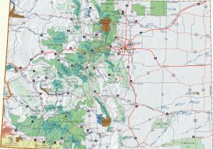 Colorado Front Range Map Colorado Dispersed Camping Information Map