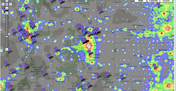 Colorado Light Pollution Map astronoma A A Tu Alcance Ligh Pollution Map Usa