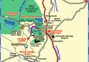 Colorado Map Of Cities and towns Map Of Colorado towns and areas within 1 Hour Of Colorado Springs