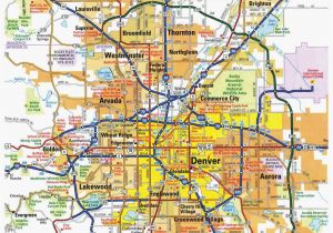 Colorado Map Of Cities and towns Map Of Colorado towns Awesome Denver Maps Maps Directions