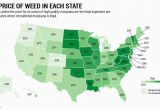 Colorado Recreational Dispensary Map All 50 States Ranked by the Cost Of Weed Hint oregon Wins