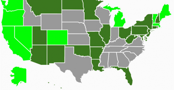 Colorado Recreational Dispensary Map State Marijuana Laws In 2018 Map