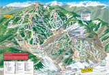 Colorado Ski Mountain Map Trail Maps Arrowhead at Vail