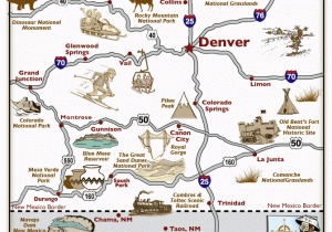 Colorado Springs attractions Map Map Of Colorado towns Maps Directions