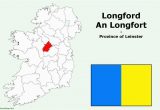 County Longford Ireland Map Counties In the Province Of Leinster In Ireland