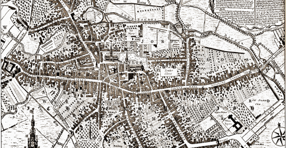 Coventry Map England Coventry is Still Medieval In 1749 without Any Industrial