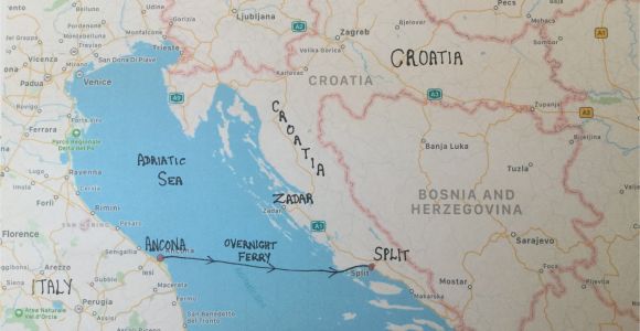 Croatia Map In Europe Map Of Italy and Croatia Secretmuseum