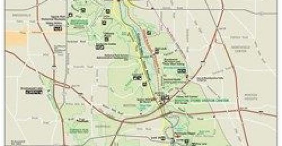 Cuyahoga Falls Ohio Map Scaled Down Version Of the Park Wide Map Showing the Boundaries Of