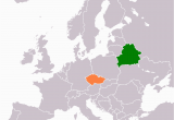 Czech Republic On Europe Map Belarus Czech Republic Relations Wikipedia