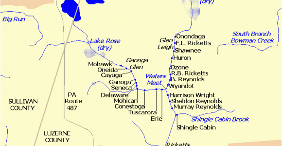 Denton Ohio Map Waterfalls In Ricketts Glen State Park Wikipedia