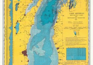 Depth Map Of Lake Michigan 1900s Lake Michigan U S A Maps Of Yesterday In 2019 Pinterest