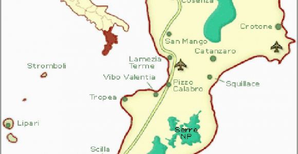 Detailed Map Of Calabria Italy Cities Map and Guide to Calabria southern Italy