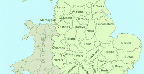 Detailed Map Of England Counties County Map Of England English Counties Map