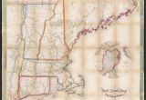 Detailed Map Of New England File Telegraph and Rail Road Map Of the New England States