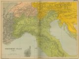 Detailed Map Of northern Italy Historical Maps Of Italy