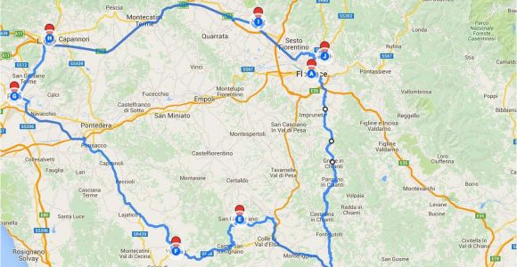 Detailed Map Of Tuscany Italy Tuscany Itinerary See the Best Places In One Week Florence