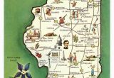 Dixon Tennessee Map Greetings From Illinois Prairie State Map Usa Rare Postcard Posted