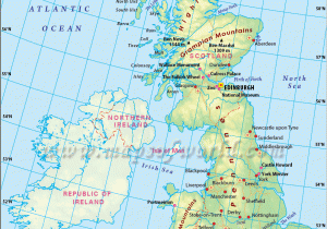 Driving Map Of England Britain Map Highlights the Part Of Uk Covers the England