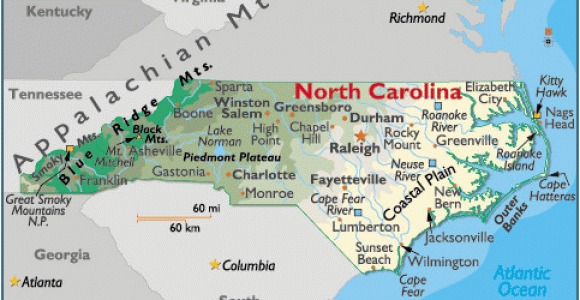 Dunn north Carolina Map north Carolina Map Geography Of north Carolina Map Of north