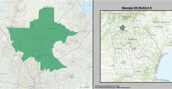 Dunwoody Georgia Map Georgia S 6th Congressional District Wikivividly