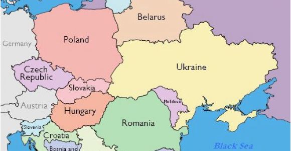 Eastern Europe Outline Map Maps Of Eastern European Countries