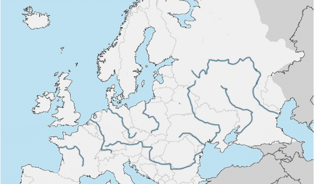 Карта реки восточной европы