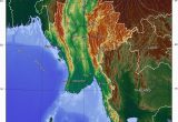 Elevation Map Of Ireland topographic Map Of Myanmar P1 Burma Campaign Singapore Travel