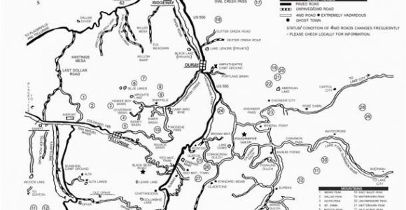 Engineer Pass Colorado Map Ouray Trail Map Ouray Co Map Ouray Mountain Adventures