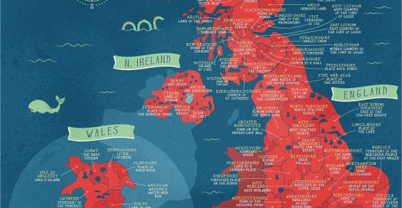 England Shire Map A Literal Map Of the Uk Welsh Things Map Of Britain Map